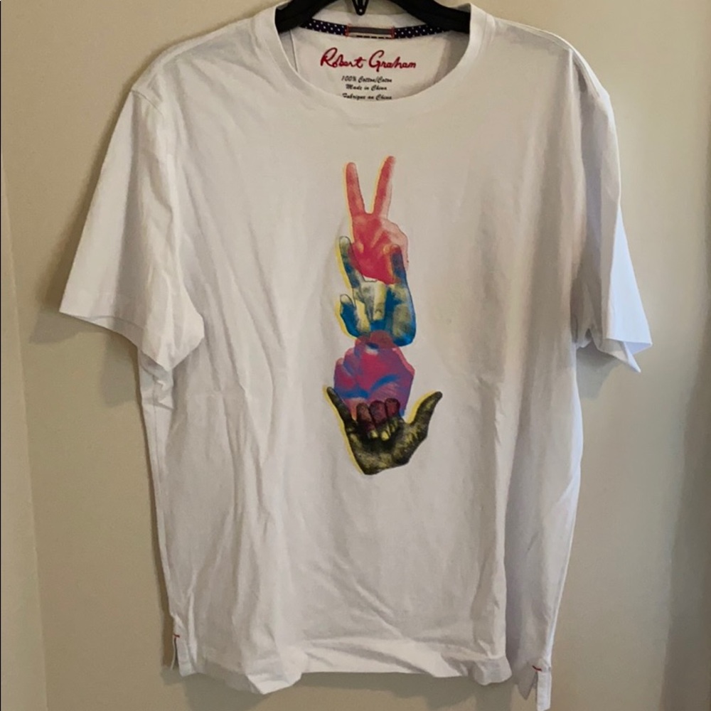 Robert Graham Hand Signs Graphic Tee